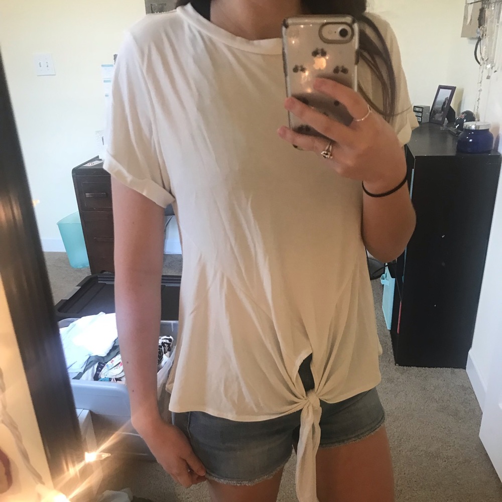 Francesca’s Hattie Toe Front Basic Cupro Top